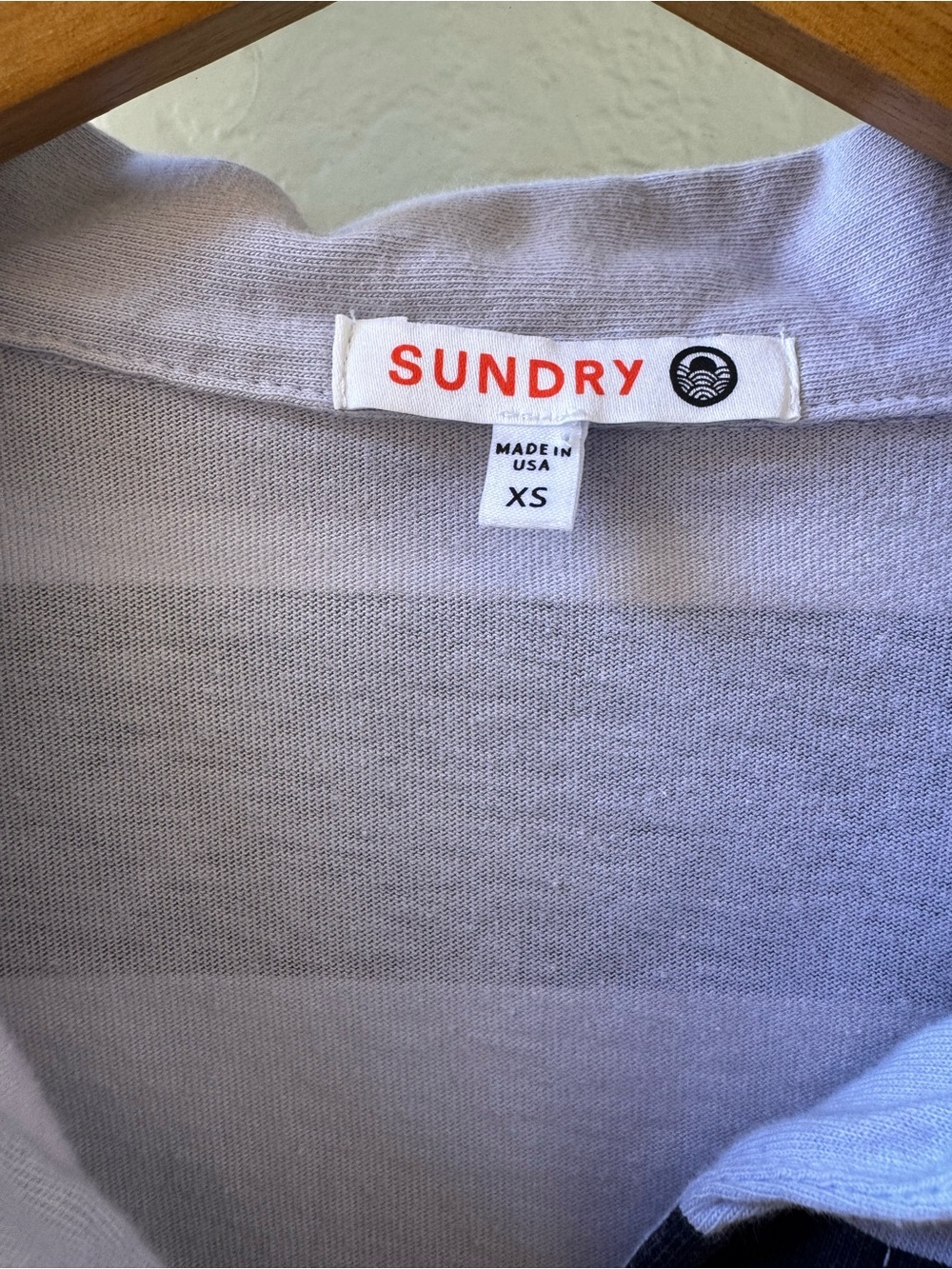 Sundry navy rugby shirt